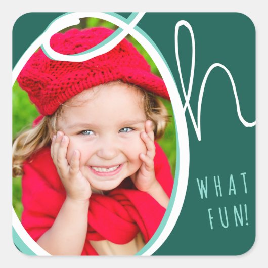 Oh What Fun Photo Sticker (Devant)