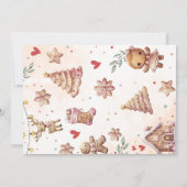 Oh What Fun Pink Christmas Cookie Photo Invitation (Dos)