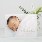 Oh What Fun Retro Christmas Tree Carte photo (Debout devant)