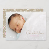 Oh What Fun Retro Noël Carte photo (Devant / Derrière)