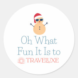 Oh What Fun Ronde Sticker