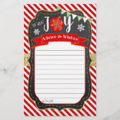 Oh What Joy kerstBaby shower Advice & Wwish (Voorkant)