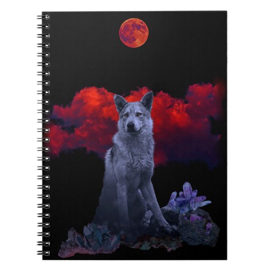 Oh Wolf Moon | Carnet de la spirale goth (Devant)