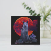 Oh Wolf Moon | Carte Goth Wolf (Debout devant)