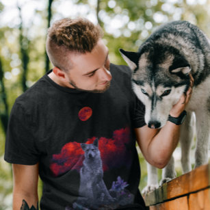 Oh Wolf Moon   T-shirt Goth