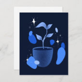 Oh zo blauw bedankkaart (Voorkant / Achterkant)