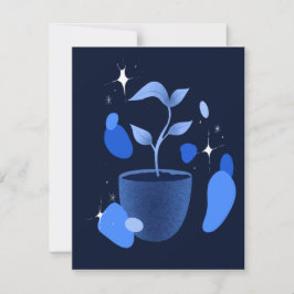 Oh zo blauw bedankkaart