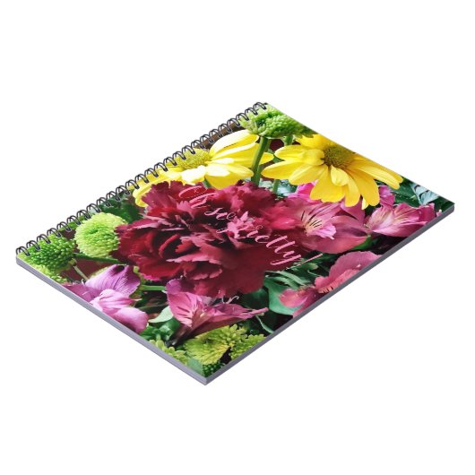 Oh zo ! Herfst Flowers Spiral Notitieboek (Linkerzijde)