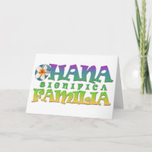 Ohana signia familia - Toute occasion Carte blanch