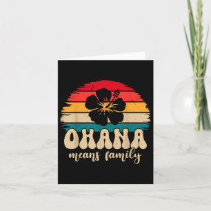Ohana staat voor Family Hawaii Summer Vacation Kaart