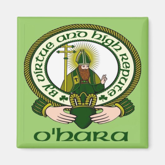 O'Hara Clan Motto Magnet Magneet (Voorkant)