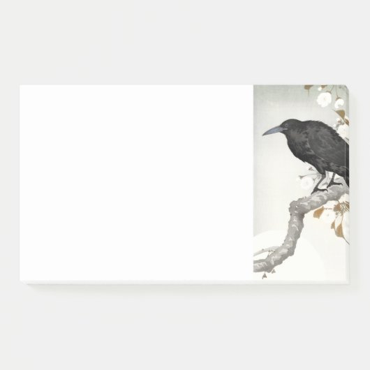 Ohara Koson A Crow en Full Moon Post-it® Notes (Voorkant)