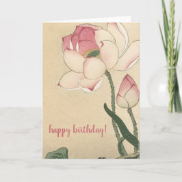 Ohara Koson, Lotus Flower - Japanse kunstdag Kaart