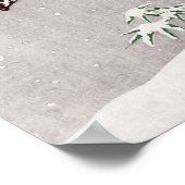 Ohara Koson Sparrows op sneeuwbes struik Poster (Hoek)