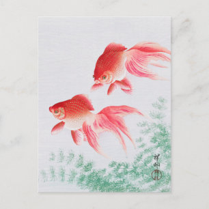 ohara koson's Japanse schilderende briefkaart,小 邨  Briefkaart