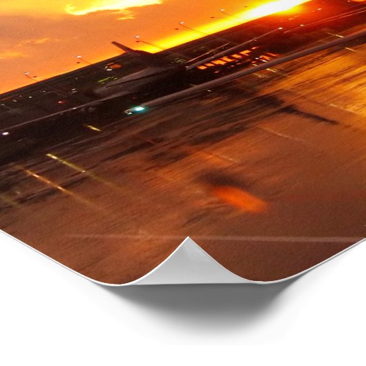 O'Hare Sunset Poster (Hoek)
