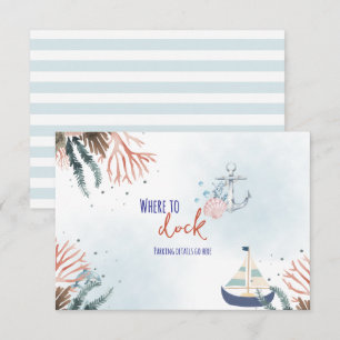 Ohé C'est un Garçon Naissance Marin Invitation Voi