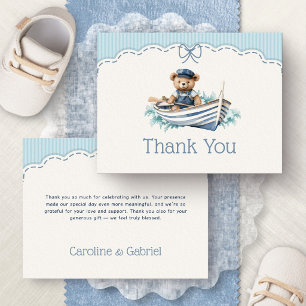 Ohé C'est un Ours Garçon Baby Shower Merci