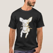 Ohh Chiwawa Ambidextereuze lijntekening van Chihua T-shirt (Voorkant)