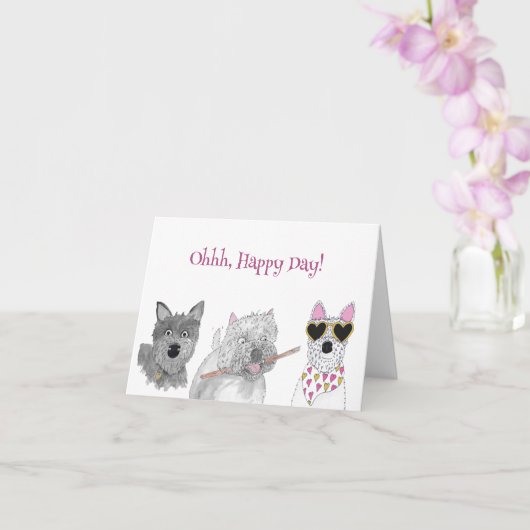 Ohh Gelukkige Dag! Kaart (Orchidee)