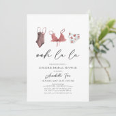 Ohh La La Lingerie Invitation à la douche nuptiale (Debout devant)