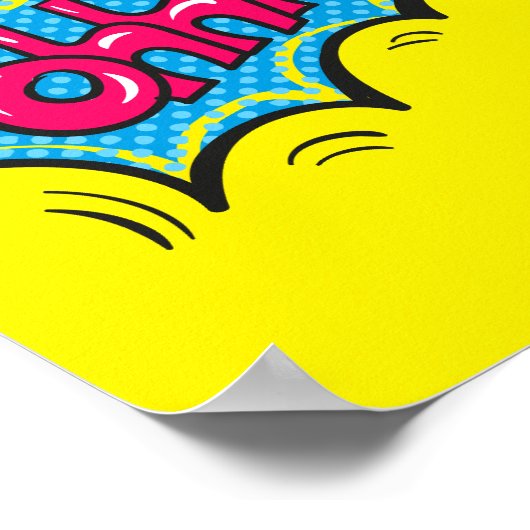Ohhh... Expressieve Pop Art Comic Reactie Poster (Hoek)