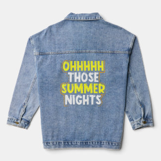 Ohhhh die zomernachten zomertijd leuke zomer denim jacket