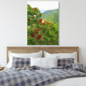 Ohia Lehua Blossoms Canvas Afdruk (Insitu (Slaapkamer))