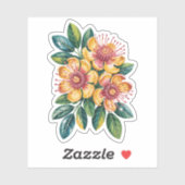 Ohia Lehua Cut Vinyl Sticker (Feuille)