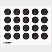 Ohio 2024 totale zonsverduistering ronde sticker (Vel)