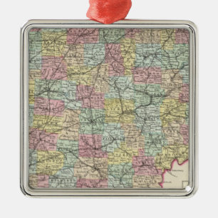 Ohio 6 metalen ornament