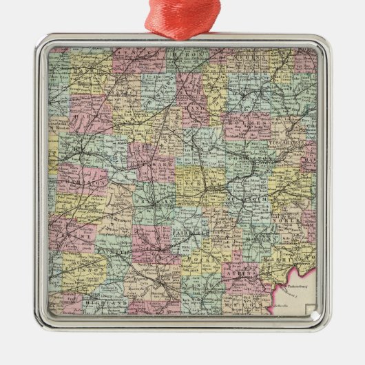 Ohio 6 metalen ornament (Voorkant)