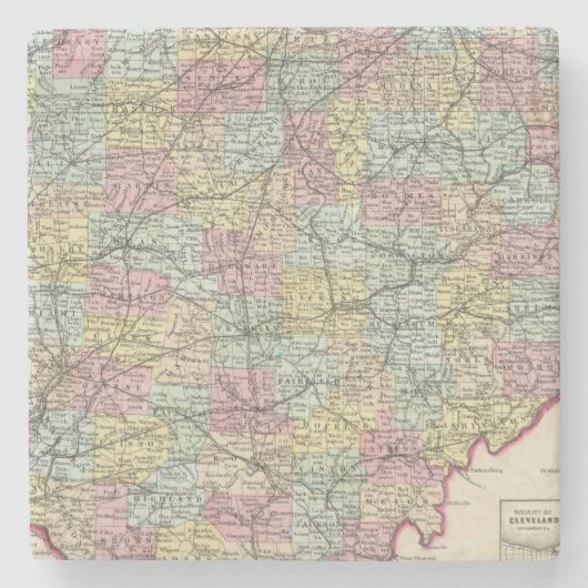 Ohio 6 stenen onderzetter (Voorkant)