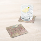 Ohio 9 vierkante kartonnen onderzetter (Insitu)