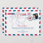Ohio Air Mail Wedding Dank u Bedankkaart (Voorkant / Achterkant)