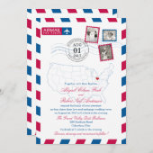 Ohio Airmail | BRUILOFT Kaart (Voorkant / Achterkant)