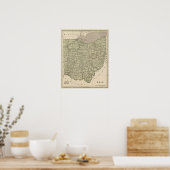 Ohio Atlas Map Poster (Keuken)