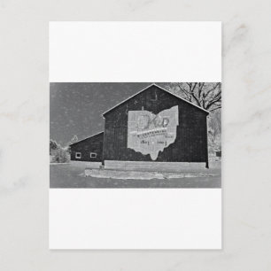 Ohio Barn in de winter Briefkaart