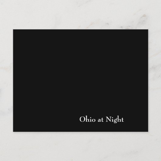 Ohio bij nacht briefkaart (Voorkant)
