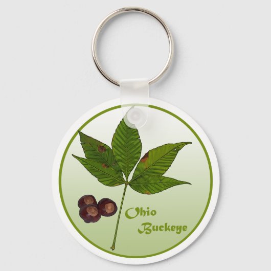 Ohio Buckeye-boom Sleutelhanger (Voorkant)