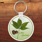 Ohio Buckeye-boom Sleutelhanger (Voorkant)