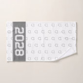 Ohio Buckeye gris et blanc (Serviette à main)