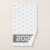 Ohio Buckeye gris et blanc (Serviette à main)