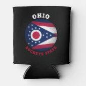 OHIO BUCKEYE STATE FLAG BLIKJESKOELER (Voorkant)