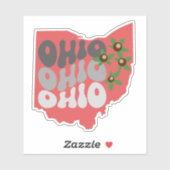 Ohio Buckeye State Waterdicht Sticker (Vel)