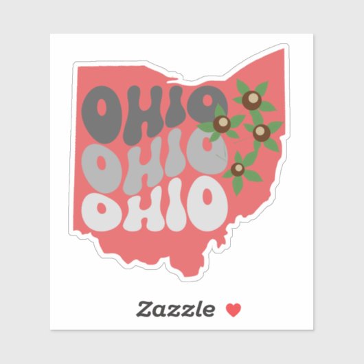 Ohio Buckeye State Waterdicht Sticker (Vel)
