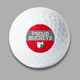 Ohio Buckeye Trots Golfballen