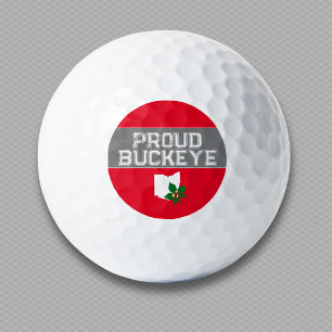 Ohio Buckeye Trots Golfballen