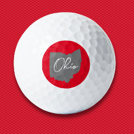 Ohio Buckeye Trots Golfballen