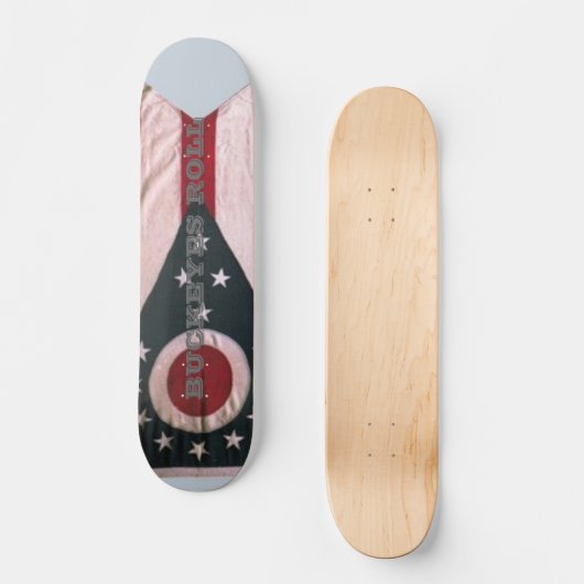 OHIO, BUCKEYES ROLL SKATEBOARD (Voorkant)